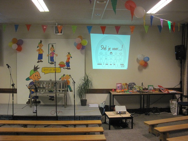 In de pauze is de zaal even leeg